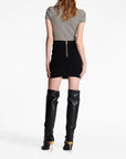 Balmain Balmain Button-detail knitted miniskirt