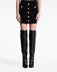 Balmain Balmain Button-detail knitted miniskirt