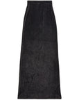 Balenciaga Balenciaga velvet-effect high-waisted skirt