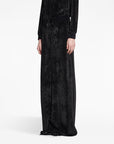 Balenciaga Balenciaga velvet-effect high-waisted skirt