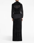 Balenciaga Balenciaga velvet-effect high-waisted skirt