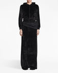 Balenciaga Balenciaga velvet-effect high-waisted skirt