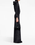 Balenciaga Balenciaga Crystal embellished velvet zip-up hoodie