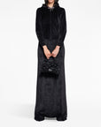Balenciaga Balenciaga Crystal embellished velvet zip-up hoodie