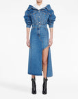 Alexander McQueen Alexander McQueen denim midi skirt