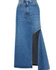 Alexander Mcqueen Alexander McQueen denim midi skirt