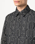 Palm Angels Palm Angels Monogram quilted overshirt