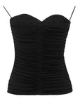 Saint Laurent Saint Laurent ruched strapless top