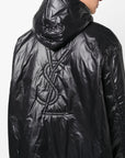 Saint Laurent Saint Laurent Cassandre logo-embossed hooded raincoat