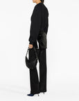 Off White Off White Printed Crop Sweatshirt