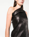 Rick Owens Rick Owens Embroidered denim long dress