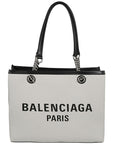 Balenciaga Balenciaga logo print canvas tote bag