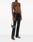 Benedetta Bruzziches Benedetta Bruzziches Vitty La Mignon rhinestone-embellished denim bag