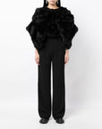 Comme Des Garcons Comme Des Garcons Fur-design cropped blouse