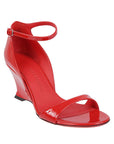 Ferragamo Ferragamo leather wedge sandals with open toe