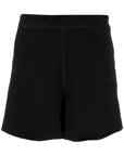 Ganni Ganni logo-patch shorts