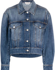 Alexander Mcqueen Alexander McQueen Cropped denim jacket