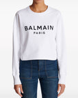 Balmain Balmain Logo-print cotton sweatshirt