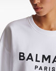 Balmain Balmain Logo-print cotton sweatshirt
