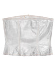 Ganni Ganni Silver Foil Denim Corsage