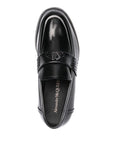 Alexander McQueen Alexander McQueen logo-plaque Leather Loafers