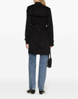 Burberry Burberry Vintage Check-pattern lining mid-length Kensington cotton trench coat