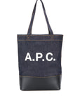 A.P.C. A.P.C. logo print denim tote