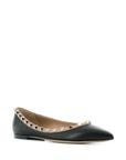 Valentino Garavani Valentino Garavani Rockstud-embellished ballerina shoes