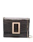 Boyy Boyy Buckle travel case croco embossed leather clutch bag