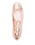 Jimmy Choo Jimmy Choo Elme metallic ballerina shoes