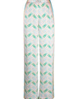 Casablanca Casablanca Printed silk straight leg trousers