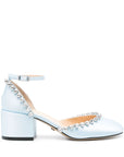 Mach & Mach PRE Mach & Mach PRE Mach & Mach Audrey Satin Crystal Embellished Pumps