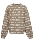 Balenciaga Balenciaga Intarsia Logo Sweater