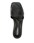 Alexander McQueen Alexander McQueen logo-embossed leather sandals