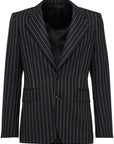 Alexander Mcqueen Alexander McQueen pinstriped single-breasted blazer