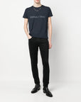 Saint Laurent Saint Laurent Reverse logo-print cotton T-shirt