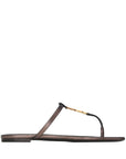 Saint Laurent Saint Laurent Cassandre leather thong sandals