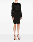 Saint Laurent Saint Laurent open-back knitted dress