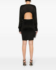 Saint Laurent Saint Laurent open-back knitted dress