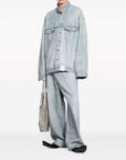 Balenciaga Balenciaga Denim jacket with flap pockets and drop shoulder