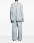 Balenciaga Balenciaga Denim jacket with flap pockets and drop shoulder