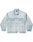 Balenciaga Balenciaga Denim jacket with flap pockets and drop shoulder