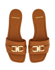 Ferragamo Ferragamo 40mm Gancini-buckle Leather Slides