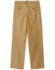 Burberry Burberry Straight-leg cotton trousers