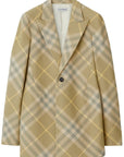 Burberry Burberry checked tailored single-breasted blazer