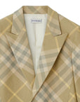 Burberry Burberry checked tailored single-breasted blazer