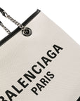Balenciaga Balenciaga Logo Print Canvas Tote Bag