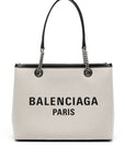 Balenciaga Balenciaga Logo Print Canvas Tote Bag