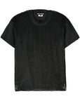 Junya Watanabe Junya Watanabe Open-knit crewneck t-shirt