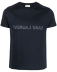 Saint Laurent Saint Laurent Reverse logo-print cotton T-shirt